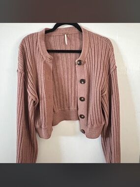 Free People Button Cardigan